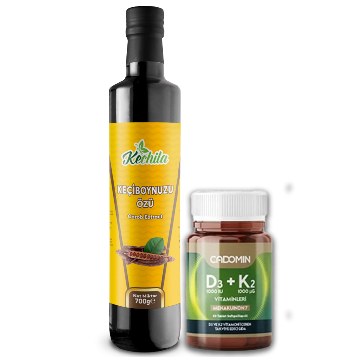 Keçiboynuzu Özü + D3-K2 İkili Set